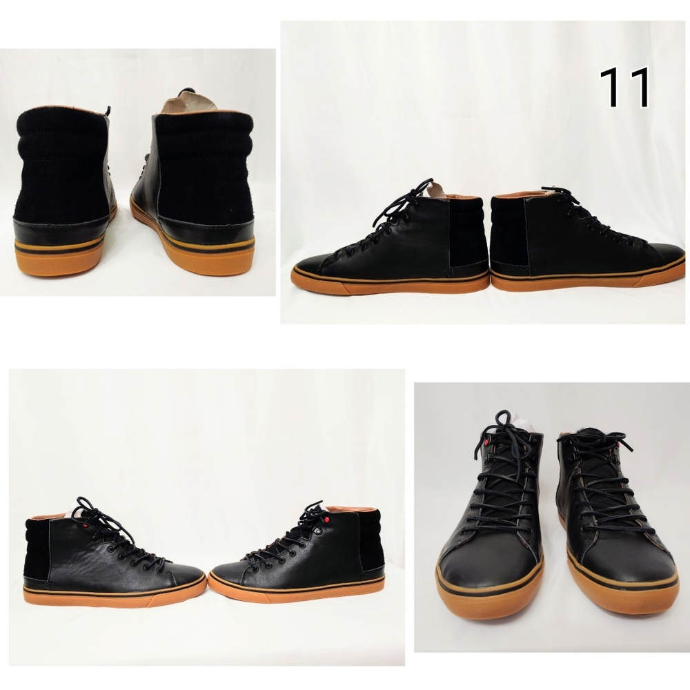 🆕UGG Grade B Hoyt Luxe Leather High Top Black - Picture 6 of 8